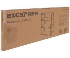 Regał Sandėliavimo lentyna - juoda 150x75x30 Bigstreen