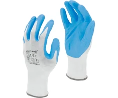 Lahti Pro Rękawice Nitrilo pirštinės baltos ir mėlynos l221606p, kartonas, "6", ce, Lahti