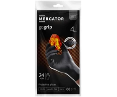 Rękawice nitrylowe juoda mercator gogrip juodas 4 vnt. dydis l
