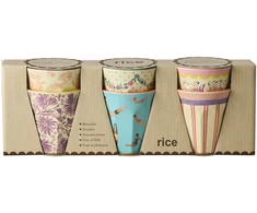 Rice Ryžiai - melamino puodeliai su šlovės dienų raštais - maži - 160 ml