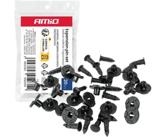 Rinkinys kołków rozporowych 20 mm 19 mm 8 mm ? 9 mm 20szt. amio-05035