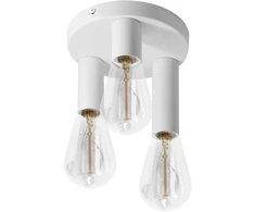 Orno RIO SP 3, sieninis-lubinis šviestuvas, E27, max. 3x60W, IP20, baltas, apvalus