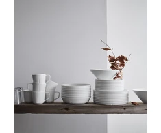 Rosendahl - GC Essentials vakarienės lėkštės - baltos - Ø25 cm, 4 vnt.