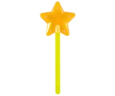 Lean Toys Różdżka Šviečiantis tamsoje fluorescencinis žvaigždės formos lazdelės formos pieštukas neoninis, 22 cm