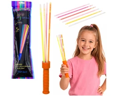 Lean Toys Różdżka Šviečiantis tamsoje neoninis lazdelės formos pagaliukas 29 cm
