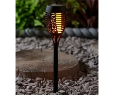 RTO 8x lampa solarna ogrodowa pochodnia led efekt płomieni ogień wbijana ozdoba