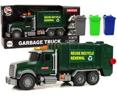 Lean Toys Šiukšliavežis su šviesomis ir garsais
