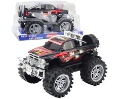 Lean Toys Visureigis žaislinis automobilis su galiniais varomaisiais ratais, 27 cm, juodai raudonas