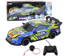 Lean Toys Nuotolinio Valdymo Sportinis Automobilis 25x11x10 cm, Mėlyna ir Geltona