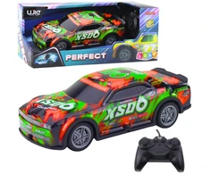 Lean Toys Nuotolinio valdymo lenktyninis automobilis su šviečiančiu korpusu 27MHz