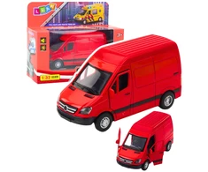 Lean Toys Metalinis kurjerio automobilis su šviesomis ir garsais, 12 x 6 x 7 cm