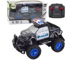 Lean Toys RC 1:20 Nuotoliniu būdu valdomas policijos visureigis
