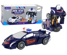 Automobilis - robotas 2in1 Lean toys, mėlynas