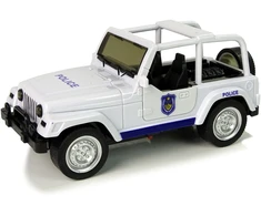 Lean Toys Policijos visureigis su šviesos ir garso efektais, 17 cm