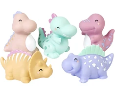 SARO Baby - Happy Dinosaurus vonios žaislai, įvairiaspalviai (SAO0379)