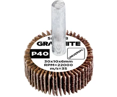 Ściernica Plokštelinis šlifavimo diskas su kotu 30 x 10 x 6 mm, P40