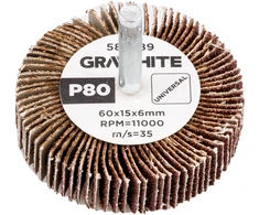 Ściernica Plokštelinis šlifavimo diskas su kotu 60 x 15 x 6 mm, P80