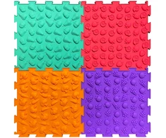 Dėlionė Lean Toys Sensorinis takas 24,5 cm 10 vnt.