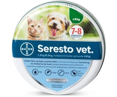 Seresto - blusų antkaklis - katėms ir šunims iki 8kg