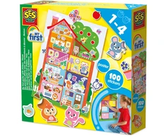 SES Creative - Mano pirmasis plakatas su lipdukais - (S14476)