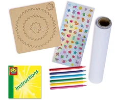 SES Creative - Spiralinis dizainerio rinkinys - Mediniai ratukai - (S14788)