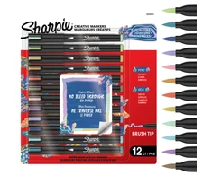 „Sharpie“ – „Creative Acrylic“ 12 lizdinių plokštelių – žemės atspalviai – teptuko antgalis (2223313)