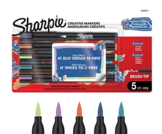 „Sharpie“ – „Creative Acrylic“ 5 lizdinių plokštelių – žemės atspalviai – teptuko antgalis (2223317)