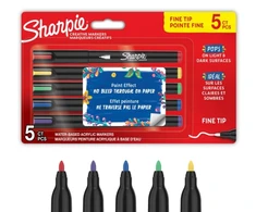 „Sharpie“ – „Creative“ akriliniai rašikliai, 5 lizdinės plokštelės, įvairių spalvų, plonas galiukas (2212912)