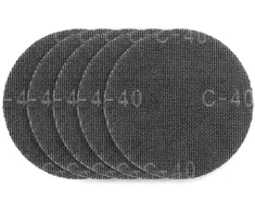 Siatka Šlifavimo tinklelis su lipdukais 180 mm, K40, 5 vnt. šlifuokliui 59G263