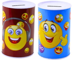 Lean Toys Vaikiška metalinė taupyklė su emoji