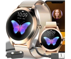 Smartwatch Išmanusis laikrodis Išmanusis laikrodis moterims, atsparus vandeniui, lenkų programa, sportinis, miego skambučiai