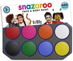 SNAZAROO - Makiažo spalvų paletė 8x18ml įvairių spalvų (791060)