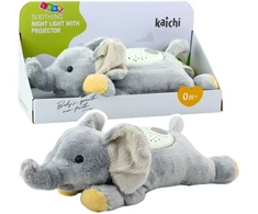 Lean Toys Pliušinis drambliukas su projektoriumi
