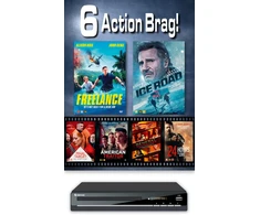 Soul Media 6 veiksmo filmai ir Denverio DVD grotuvas - (DVD)