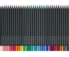 Spalvoti pieštukai „Faber-Castell“, juodos spalvos, 36 vnt. (116436)