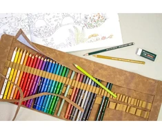 Spalvoti pieštukai Faber-Castell Polychromos, 30 vnt., ritinėlis (110030)