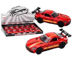 Lean Toys 1:32 Raudonas Sportinis Automobilio Modelis su Spoileriu