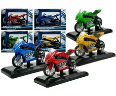 Lean Toys Žaislinis sportinis motociklas su garsais