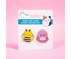 „Squishmallows“ – 2 ženkliukai „Sunny Auggie“ – ryškios