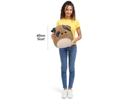 SQUISHMALLOWS Pliušinis žaislas - Buldogas, 40 cm