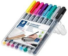 Staedtler Steadtler - Lumocolor – Permanentiniai F 0,6 mm – 8 vnt. dėžutėje (318 WP8-2)