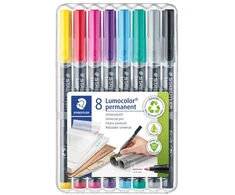 Staedtler Steadtler - Lumocolor – Permanentiniai F 0,6 mm – 8 vnt. dėžutėje (318 WP8-2)
