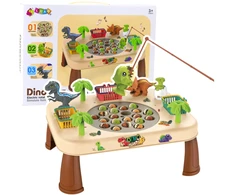 Lean Toys Dinozaurų Žvejybos Stalas su Šviesos ir Garso Efektais