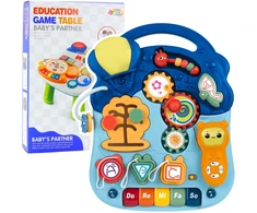 Lean Toys Interaktyvus edukacinis staliukas 6-in-1 su šviesomis ir garsais