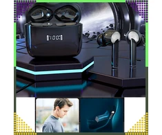 Słuchawki Ausinės Belaidės „Bluetooth“ sportinės ausinės, skirtos bėgimui su „Powerbank“ mikrofonu