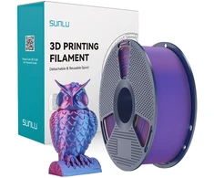 Sunlu PLA+ Silk Dual Color Filament (Raudona and Mėlyna)