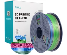 Sunlu PLA+ Silk Filament (Rainbow) 06