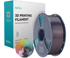 Sunlu PLA+ Silk Forth-Color Filament (red-yellow-žalias-juodas)