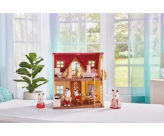 „Sylvanian Families“ – naujas raudonu stogu įrengtas jaukus namelis pradedantiesiems (5567)