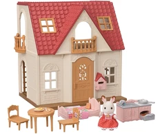 „Sylvanian Families“ – naujas raudonu stogu įrengtas jaukus namelis pradedantiesiems (5567)